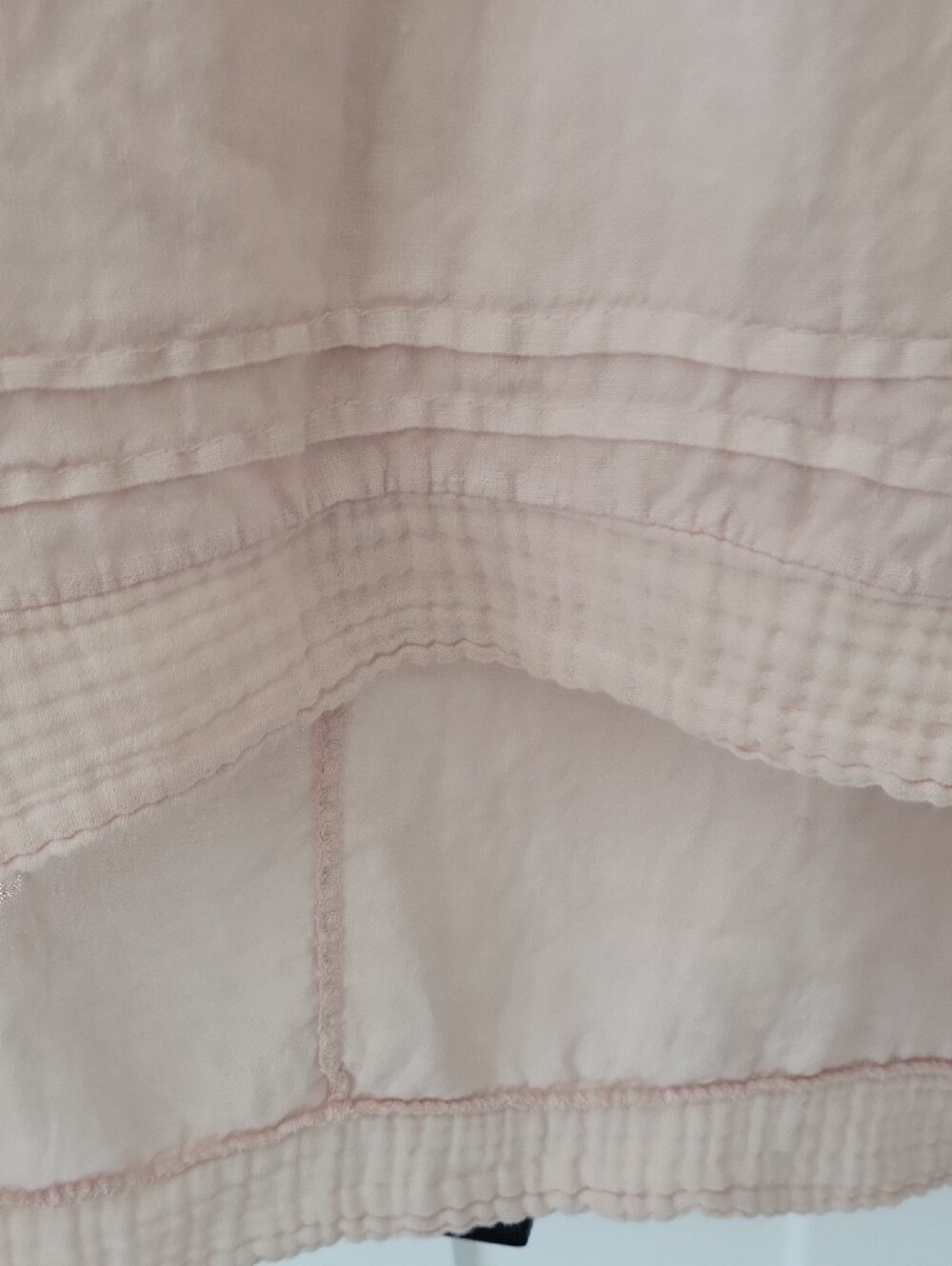 Lungo L'Arbo Pastel Pink Linen Lagenlook Tunic with Front Pockets - Picture 4 of 7